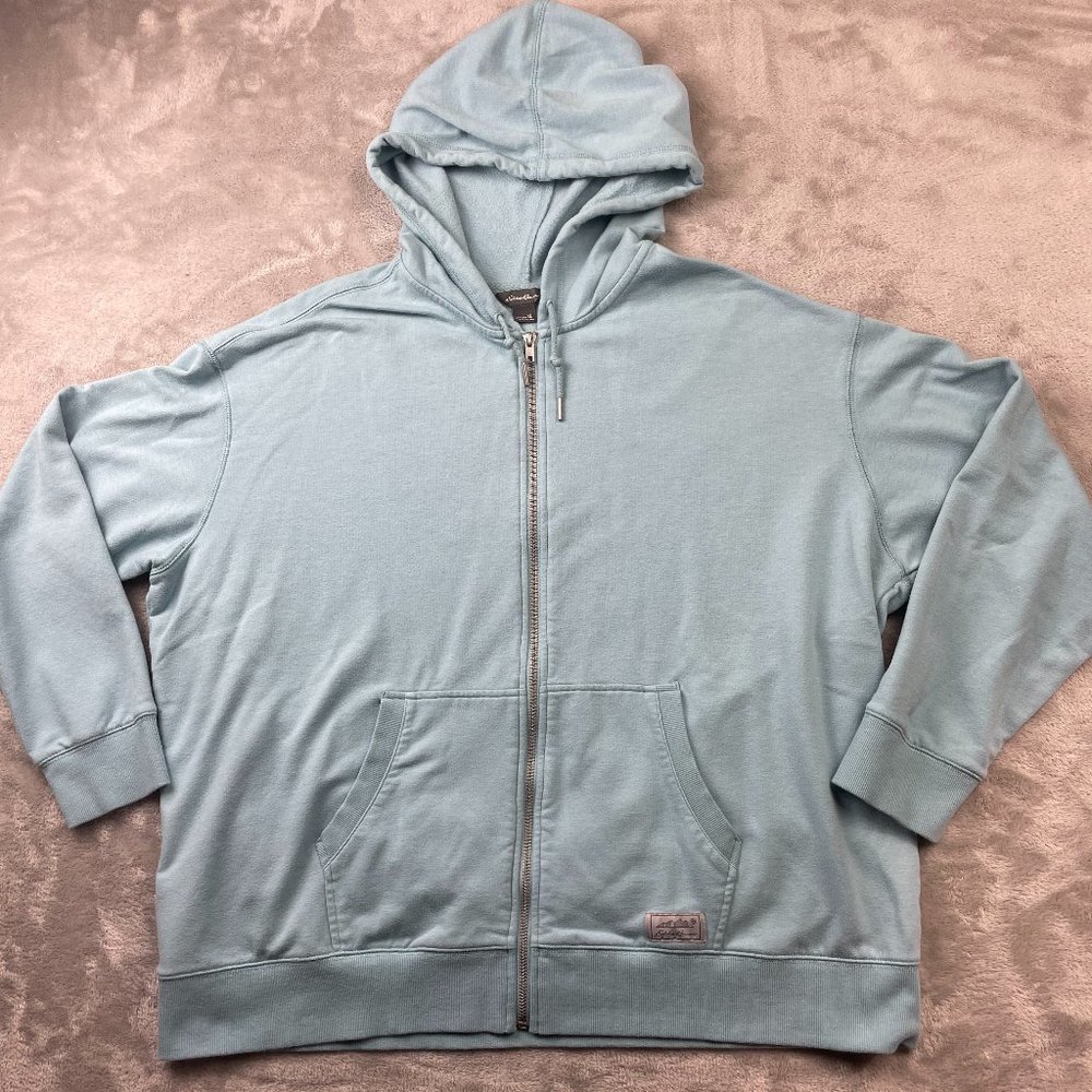 Eddie Bauer Full Zip Up Hoodie Sweatshirt Women's Size XL